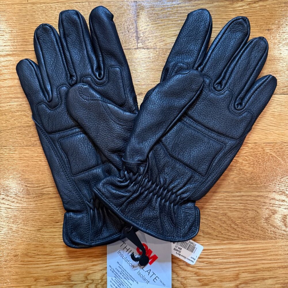L.L.Bean Men's Deerskin Thinsulate gloves NWT